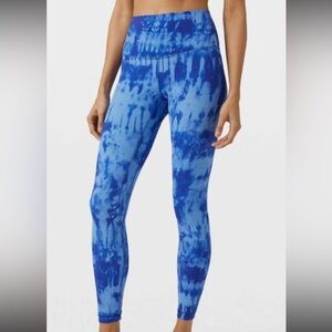 RARE! Gameday Blue Tye Dye Align Leggings